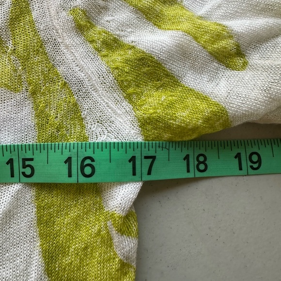 NIC+ZOE Green and White Meadow Mix 4 way Cardigan Sweater XS - Picture 5 of 9